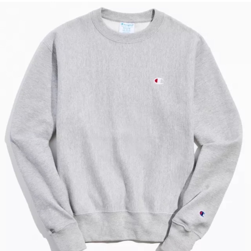 Champion Reverse Weave Grey Crewneck Sweater